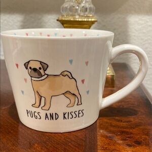 Pugs and Kisses Dog Mug - White by Cooksmart
